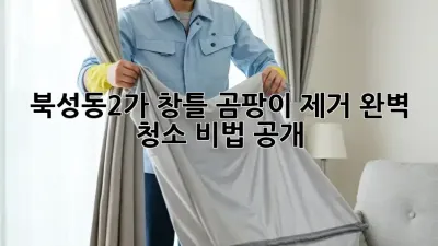 북성동2가 창틀 곰팡이 제거💥 완벽 청소 비법 공개!
