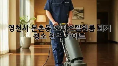 영천시 본촌동 오피스텔/원룸 퇴거 청소 완벽 가이드!